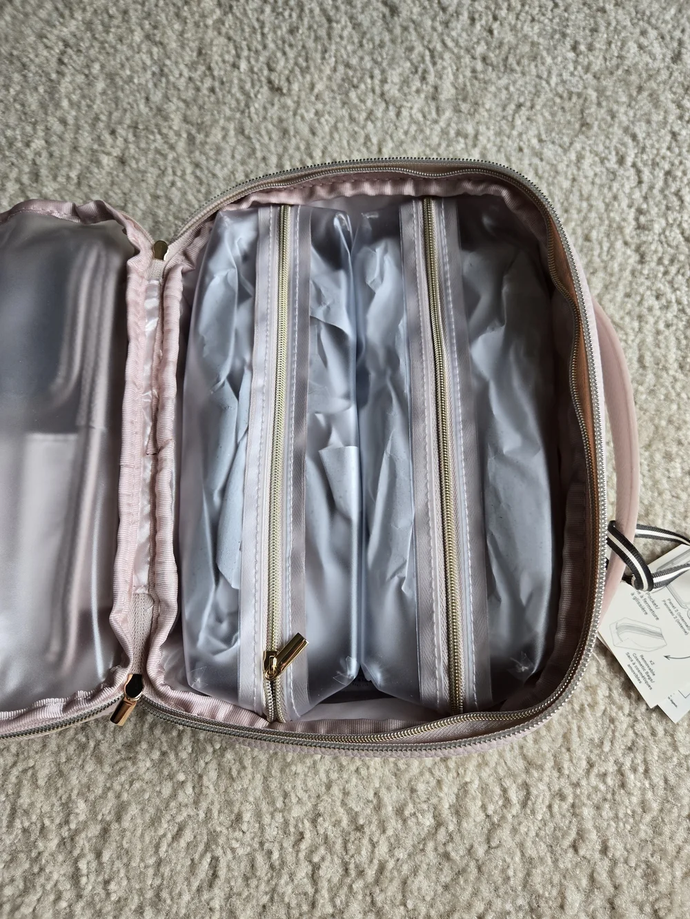 Arnold Willis Large Pink Makeup & Jewellery Travel Case